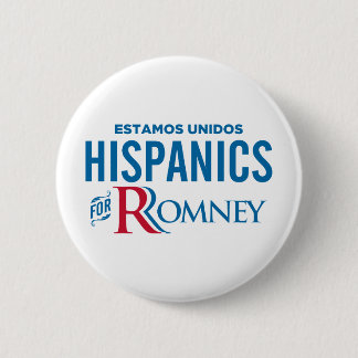 Hispanics for Romney 2 Inch Round Button