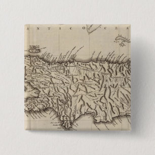 Hispaniola, St Domingo 2 Inch Square Button