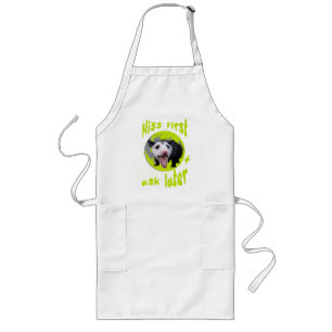 Hiss First Ask Later Funny Opossum Humour Long Apron