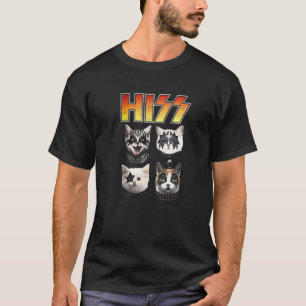 HISS Funny Cat Hiss Cat Lover Hiss Cat T-Shirt