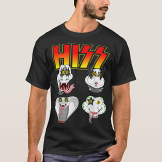Hiss Funny Snake Lover Rock And Roll Band Idea T-Shirt