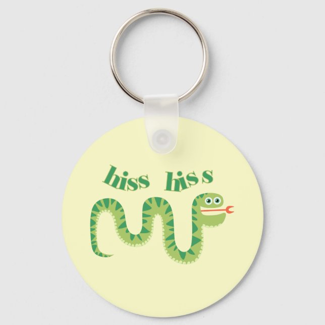 Hiss Hiss Snake Keychain (Front)