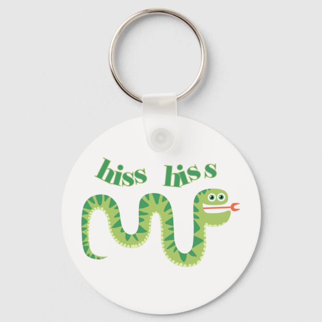 Hiss Hiss Snake Keychain (Front)
