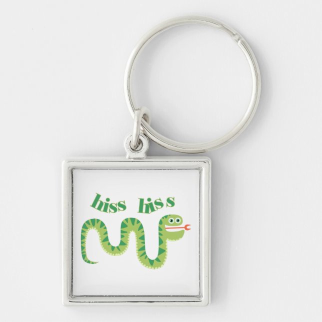 Hiss Hiss Snake Keychain (Front)