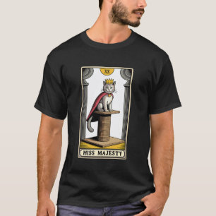 Hiss Majesty Tarot Card Mystic Cat Scratching Post T-Shirt
