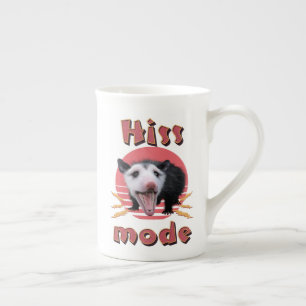 Hiss Mode Funny Opossum Chaotic Animal Bone China Mug
