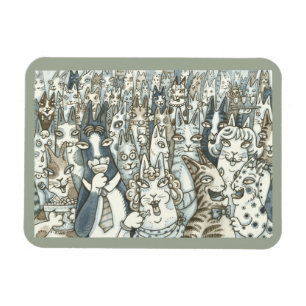 Hiss N' Fitz CAT PARTY MAGNET *Customize