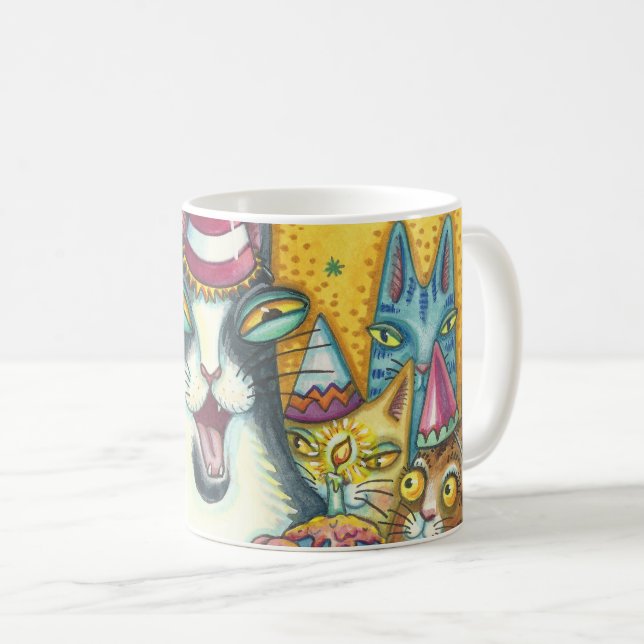 Hiss N' Fitz Cats BIRTHDAY MUG *Customize (Front Right)