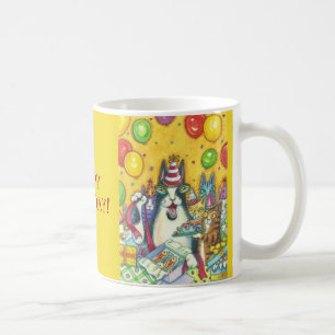 Hiss N' Fitz Cats BIRTHDAY MUG *Customize Text