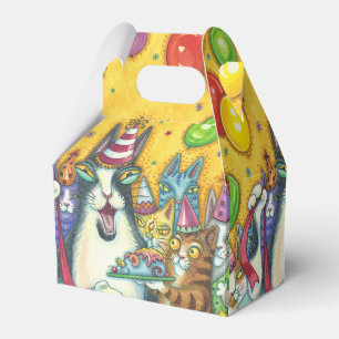 HISS N' FITZ CATS, BIRTHDAY PARTY, GABLE FAVOR BOX