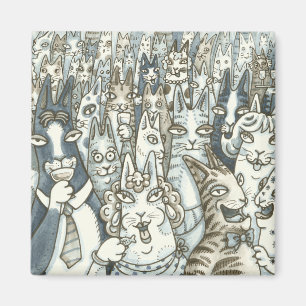 Hiss N'Fitz CAT PARTY MAGNET