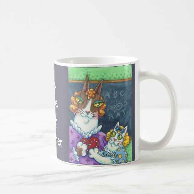 Hiss N'Fitz Pet de l'enseignant VALENTINE CAT MUG (Droite)