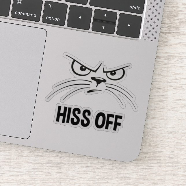 Hiss Off Funny Angry Cat (Detail)
