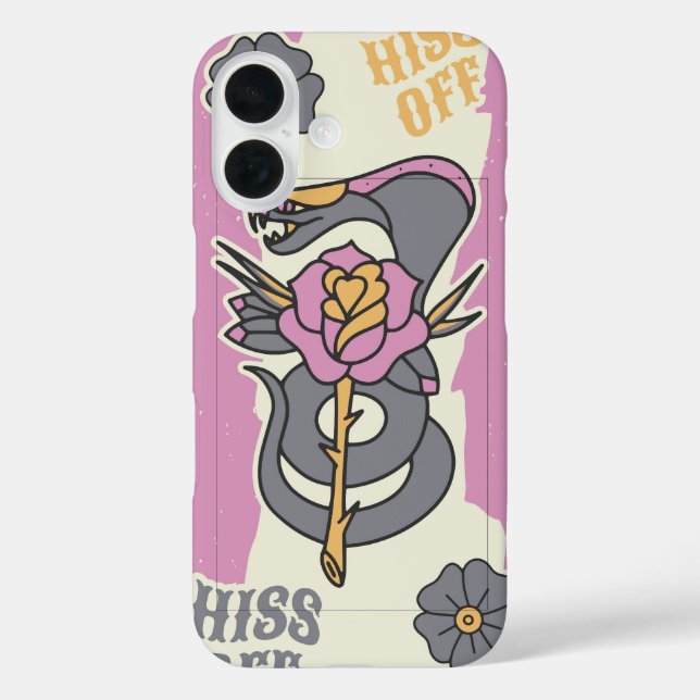 Hiss Off – Tattoo Snake Case-Mate iPhone Case (Back)