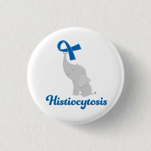 Histiocytosis Awareness 1 Inch Round Button (Front)
