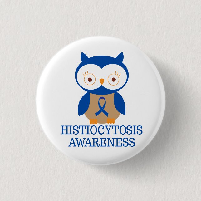 Histiocytosis Awareness 1 Inch Round Button (Front)