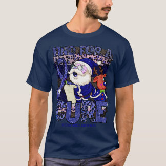 Histiocytosis Awareness leopard christmas cure san T-Shirt