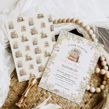 Histoire Baby shower Invitation Girl Nouveau chapi