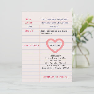 Histoire d'amour Date d'échéance Carte de biblioth