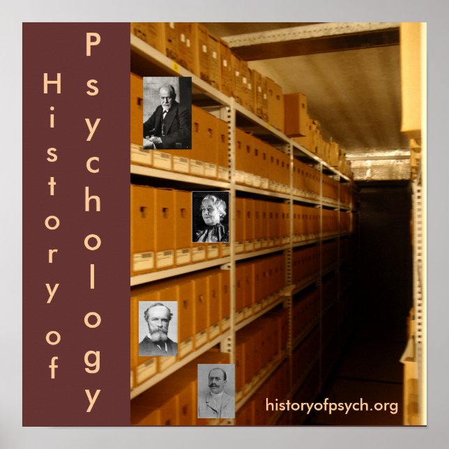 Histoire de la psychologie Poster Edition Archives (Devant)