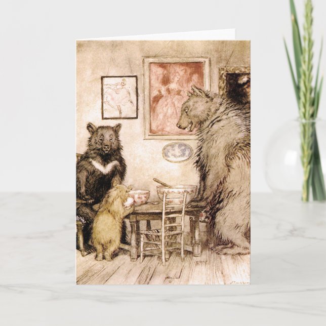 Histoire des trois ours par la carte de Rackham (Devant)