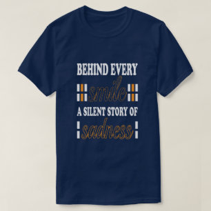 histoire silencieuse de tristesse T-shirt foncé de