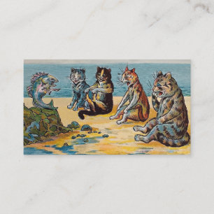 Histoires de poissons de Louis Wain - carte de