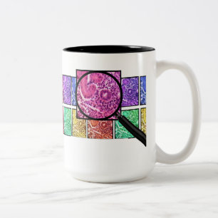Histologist Gifts Magnified Cells Design Two-Tone  Coffee Mug