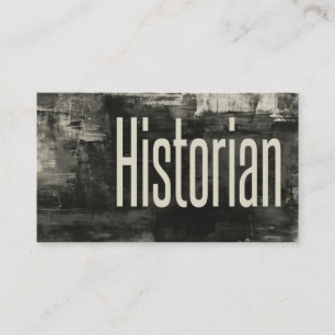 Historian Primitive Rustic Business Card