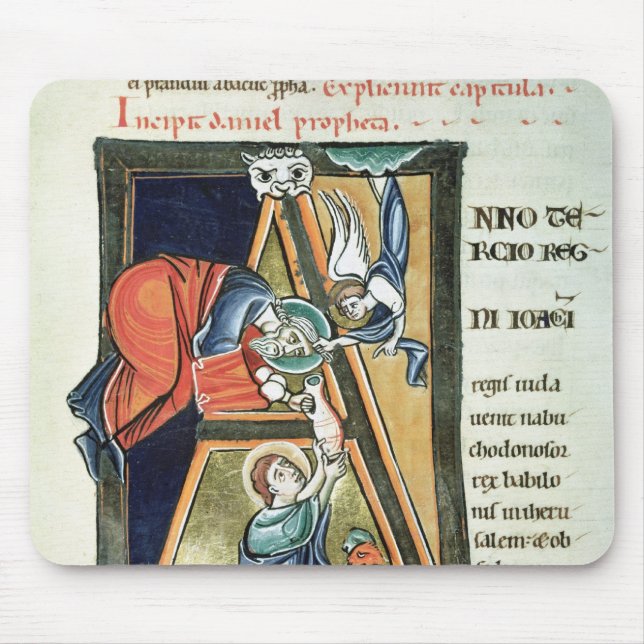 Historiated initial 'A' depicting Daniel Mouse Pad (Front)