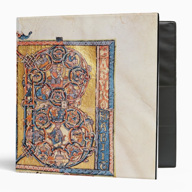 Historiated initial 'B' depicting King David Binder (Front/Inside)