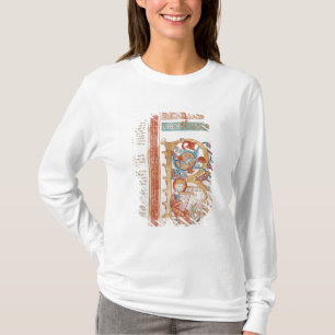 Historiated initial 'B' depicting King David T-Shirt