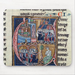 Historiated initial 'C' depicting Conrad III Mouse Pad