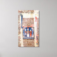 Historiated initial 'D' depicting a marriage