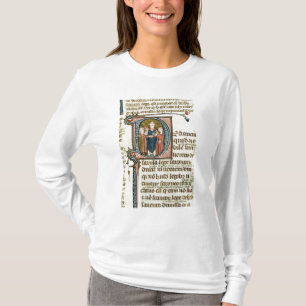 Historiated initial 'D' depicting a priest T-Shirt