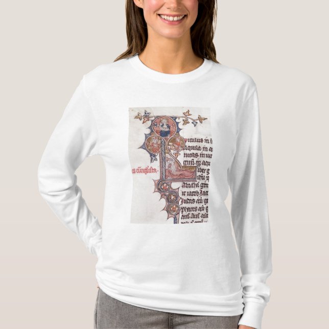 Historiated initial 'L' depicting Tree of T-Shirt (Front)
