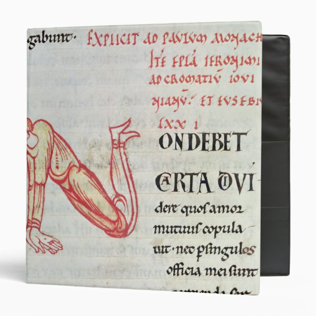 Historiated initial 'N' Binder (Front/Inside)