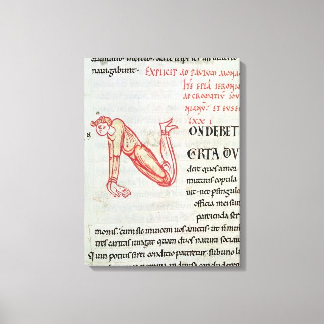 Historiated initial 'N' Canvas Print (Front)