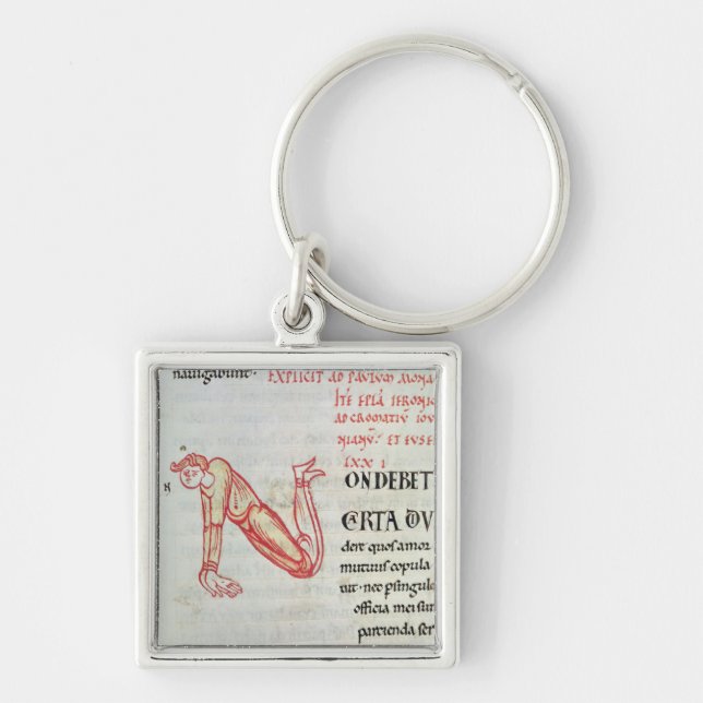 Historiated initial 'N' Keychain (Front)