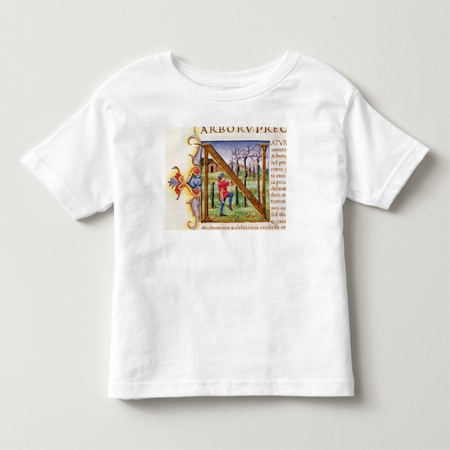 Historiated Initial 'N' Toddler T-shirt (Front)