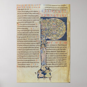 Historiated initial 'P' Poster