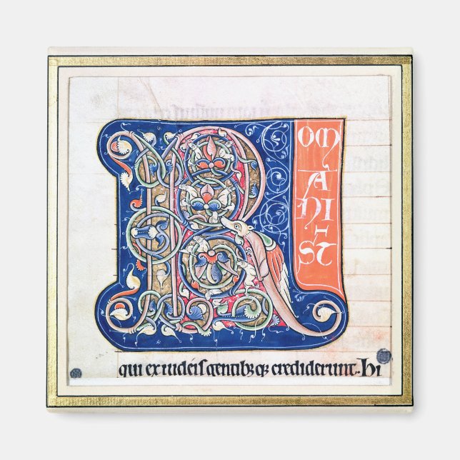 Historiated initial 'R' 2 Magnet (Front)