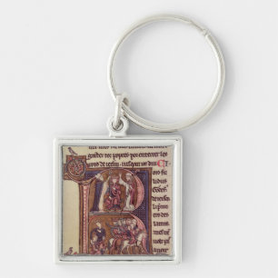 Historiated initial 'R' Keychain