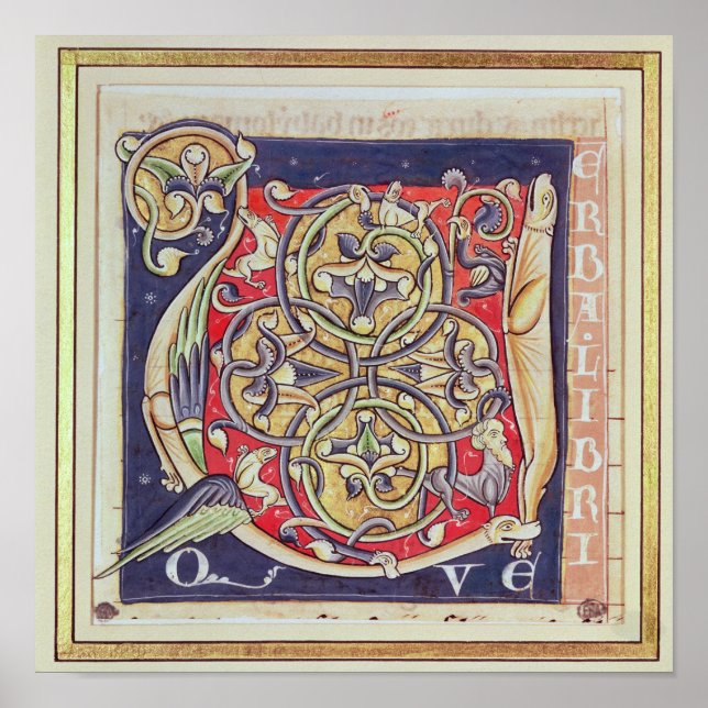 Historiated initial 'U' Poster (Front)