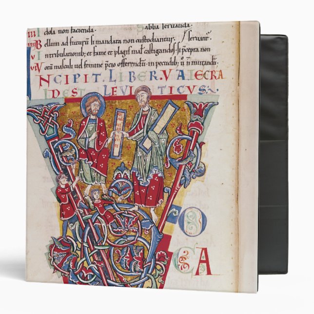 Historiated initial 'V' depicting a scene Binder (Front/Inside)