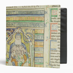 Historiated letter 'A' depicting generations Binder