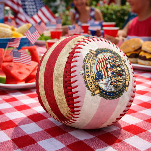 Historic American Anniversary Design Baseball