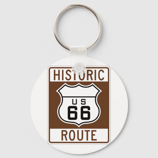 Historic Arizona US Route 66 Keychain (Front)