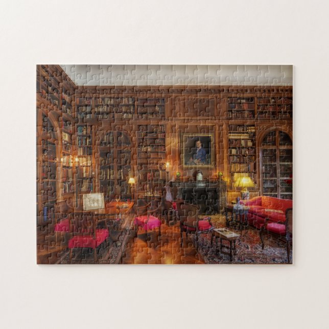 Historic Book Library In Baltimore Maryland Jigsaw Puzzle (Horizontal)