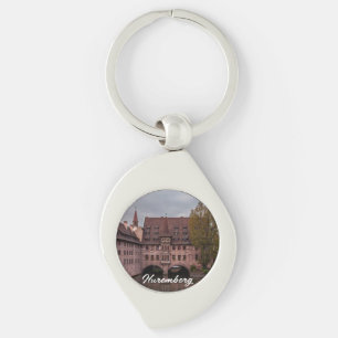 Historic building at sunset in Nuremberg, Germany Keychain